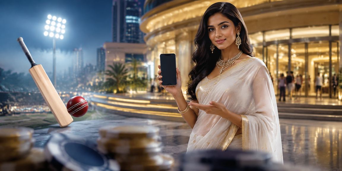 Indian cricket betting market at night with vibrant visuals